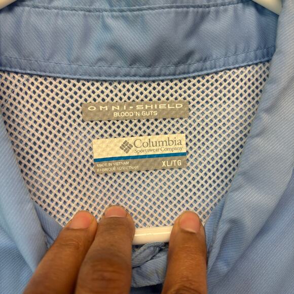 Columbia Performance Fishing Gear Shirt PFG  Omni-Shield Blood n Guts XL Light - Picture 4 of 13